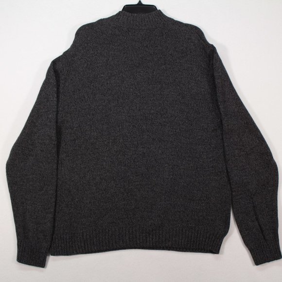 Chaps Sweater Men's XL Gray Long Sleeve Elbow Patches - Picture 8 of 10